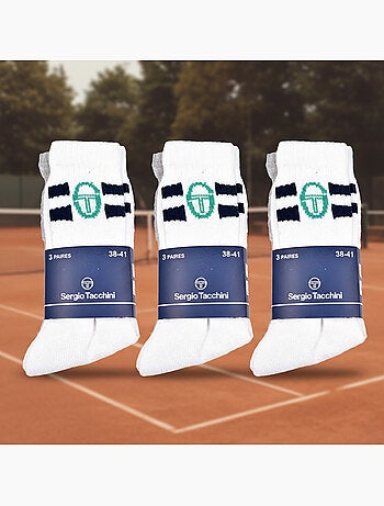 Sergio Tacchini Pack de Chaussettes enfant Tennis Crew Lot de 9 Paires