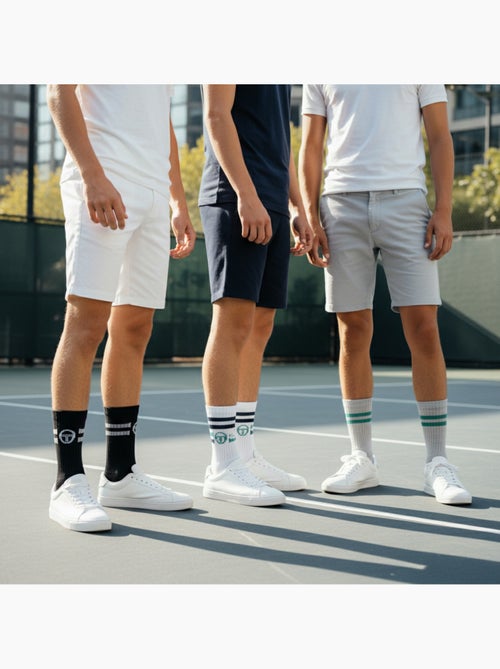 Sergio Tacchini Pack de Chaussettes enfant Tennis Crew Lot de 9 Paires - Kiabi