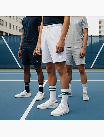 Sergio Tacchini Pack de Chaussettes enfant Tennis Crew Lot de 9 Paires