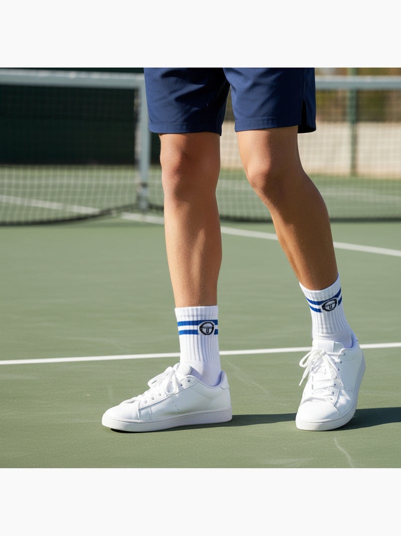 Sergio Tacchini Pack de Chaussettes enfant Tennis Crew Lot de 9 Paires Noir - Kiabi