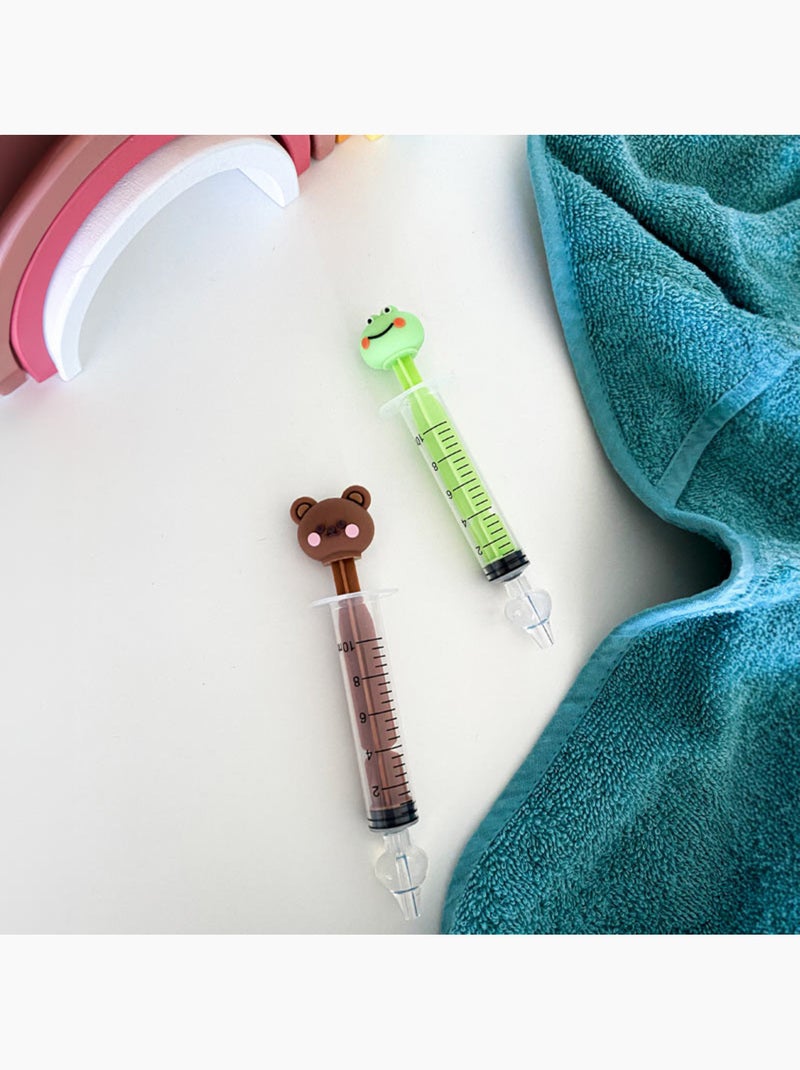 Seringues de lavage nasal bébé réutilisables embouts silicone Vert - Kiabi
