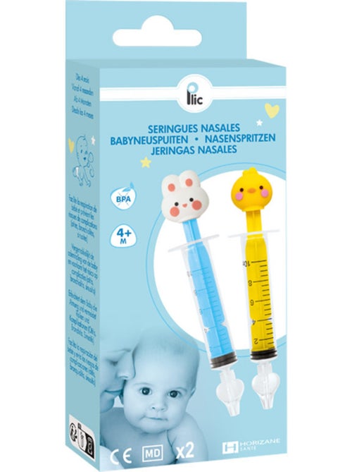 Seringues de lavage nasal bébé réutilisables silicone - Kiabi