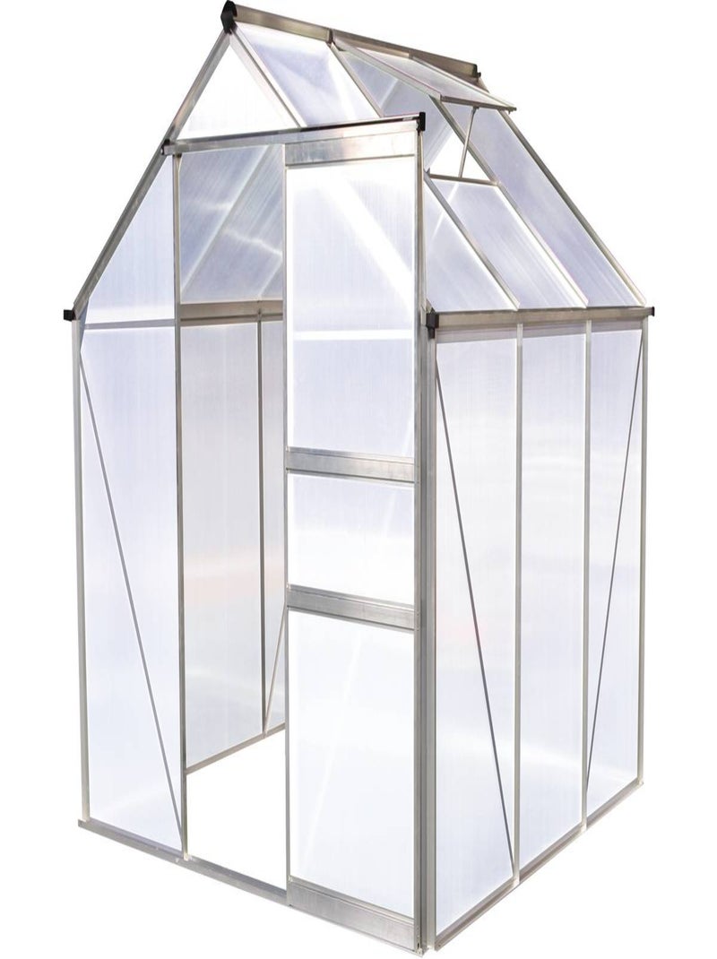 Serre jardin polycarbonate "Hortensia" - 3,65m² Transparent - Kiabi