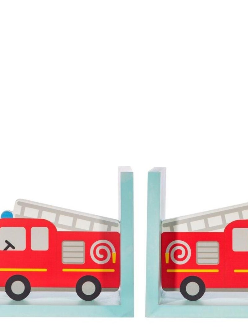 Serre-livres Camion de pompiers Rose - Kiabi