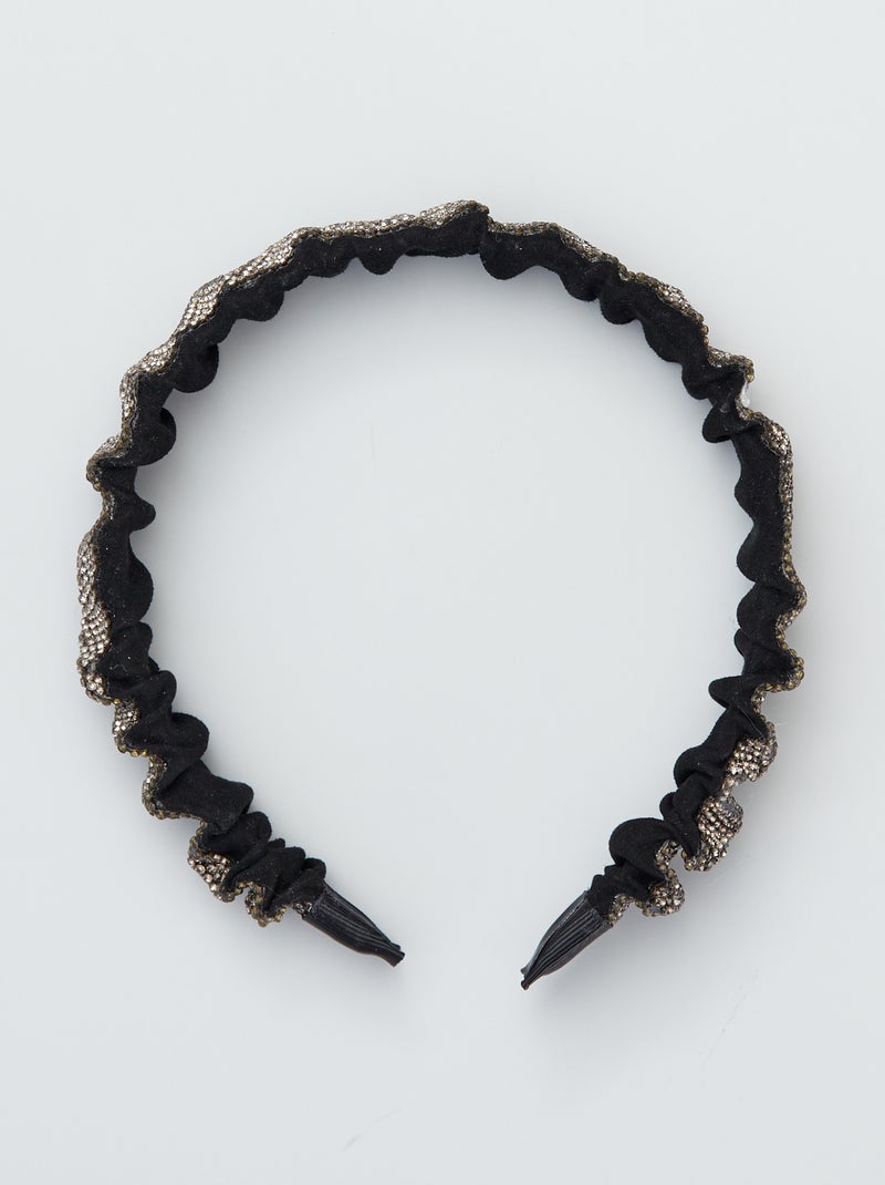 Serre-tête à strass Gris - Kiabi