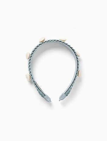 Serre-tête avec application de coquillage cauri