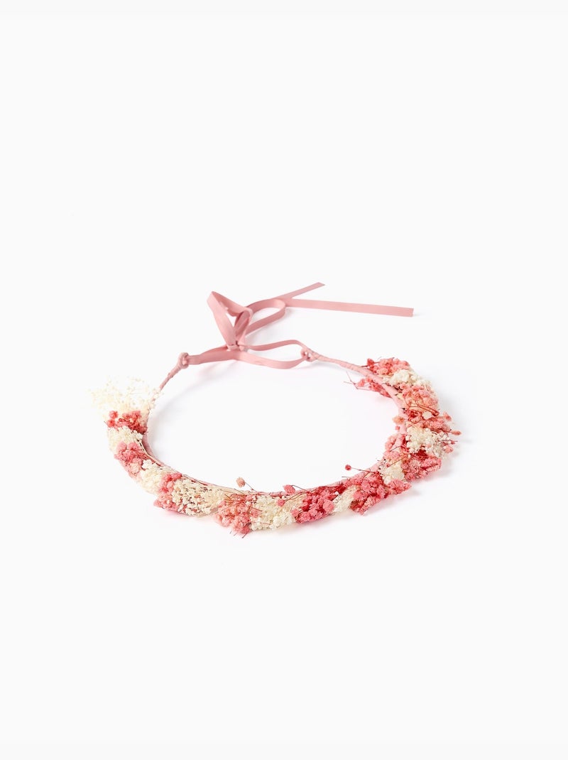 Serre-tête avec application de fleurs et leins à nouer Multicolore - Kiabi