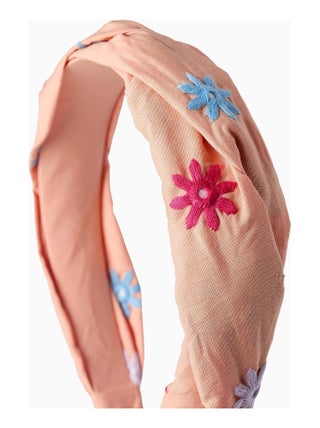 Serre-tête avec Broderies de Fleurs