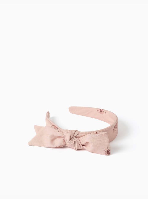 Serre-tête avec imprimé floral et nœud - Kiabi