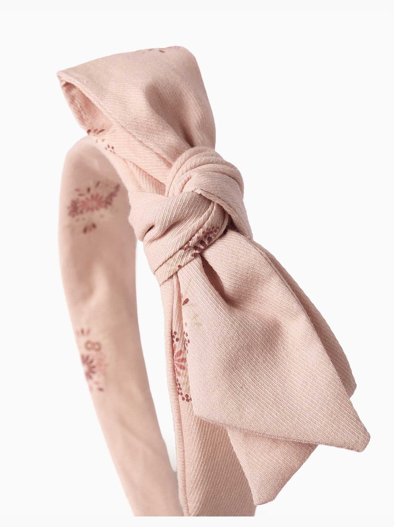 Serre-tête avec imprimé floral et nœud Multicolore - Kiabi