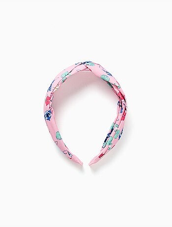 Serre-tête avec motif Stitch et fleurs