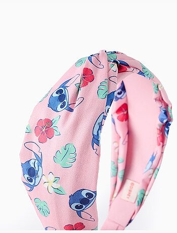 Serre-tête avec motif Stitch et fleurs