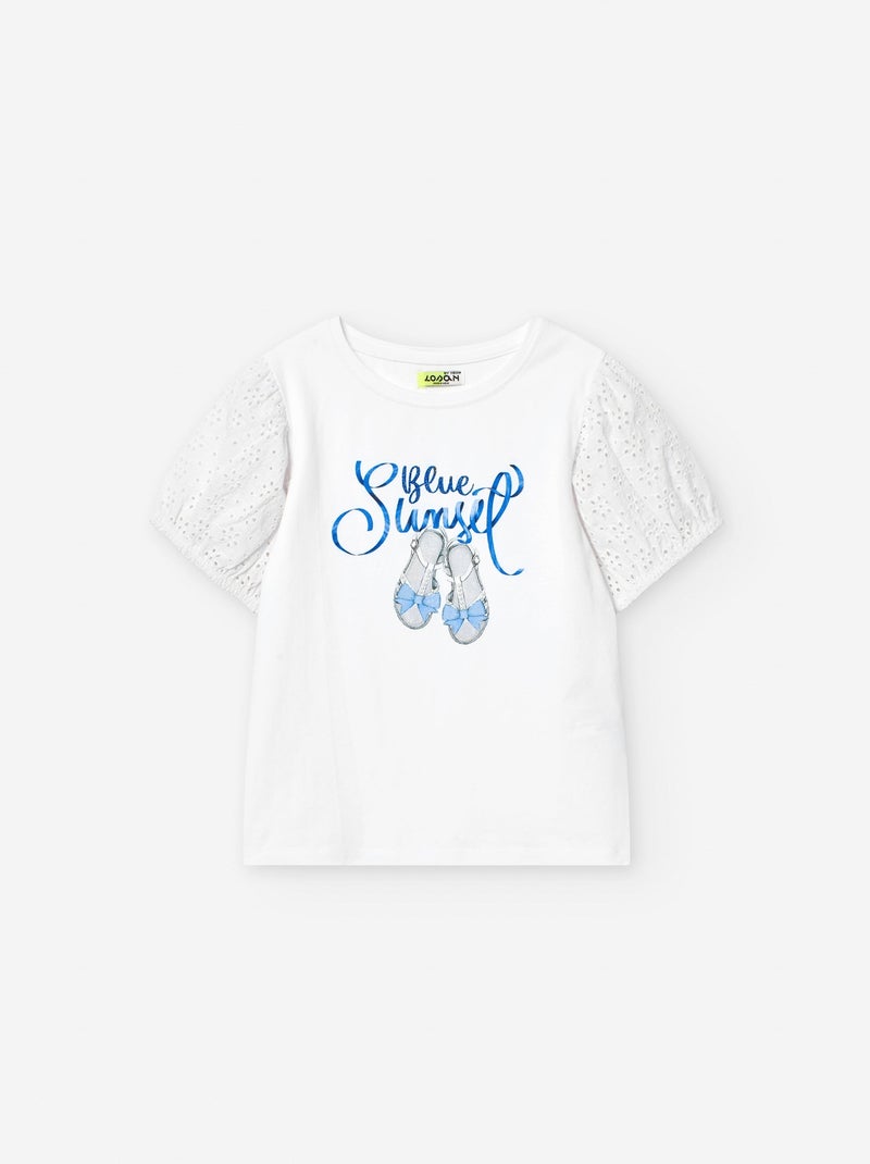 Serre-tête avec Noeud Floral Cérémonie Blanc - Kiabi