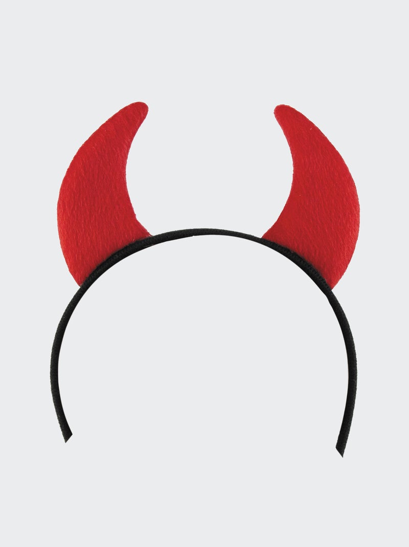 Serre-tête corne de diable Rouge - Kiabi