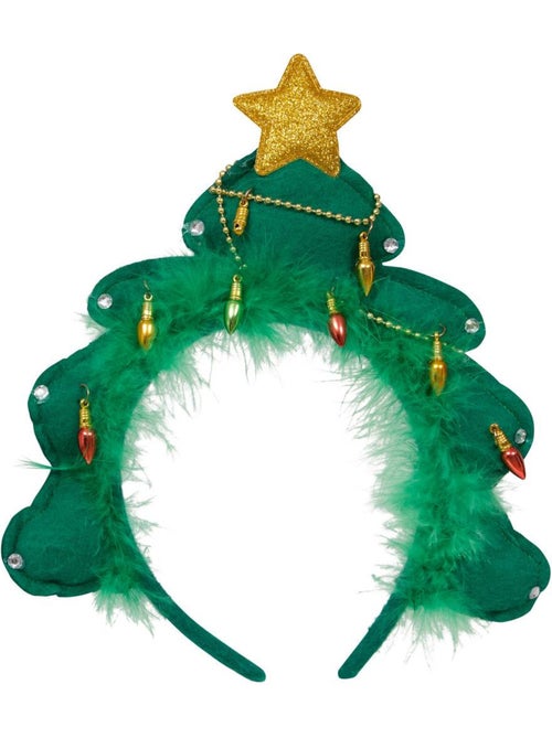 Serre-tête de noël adulte motif sapin - Kiabi