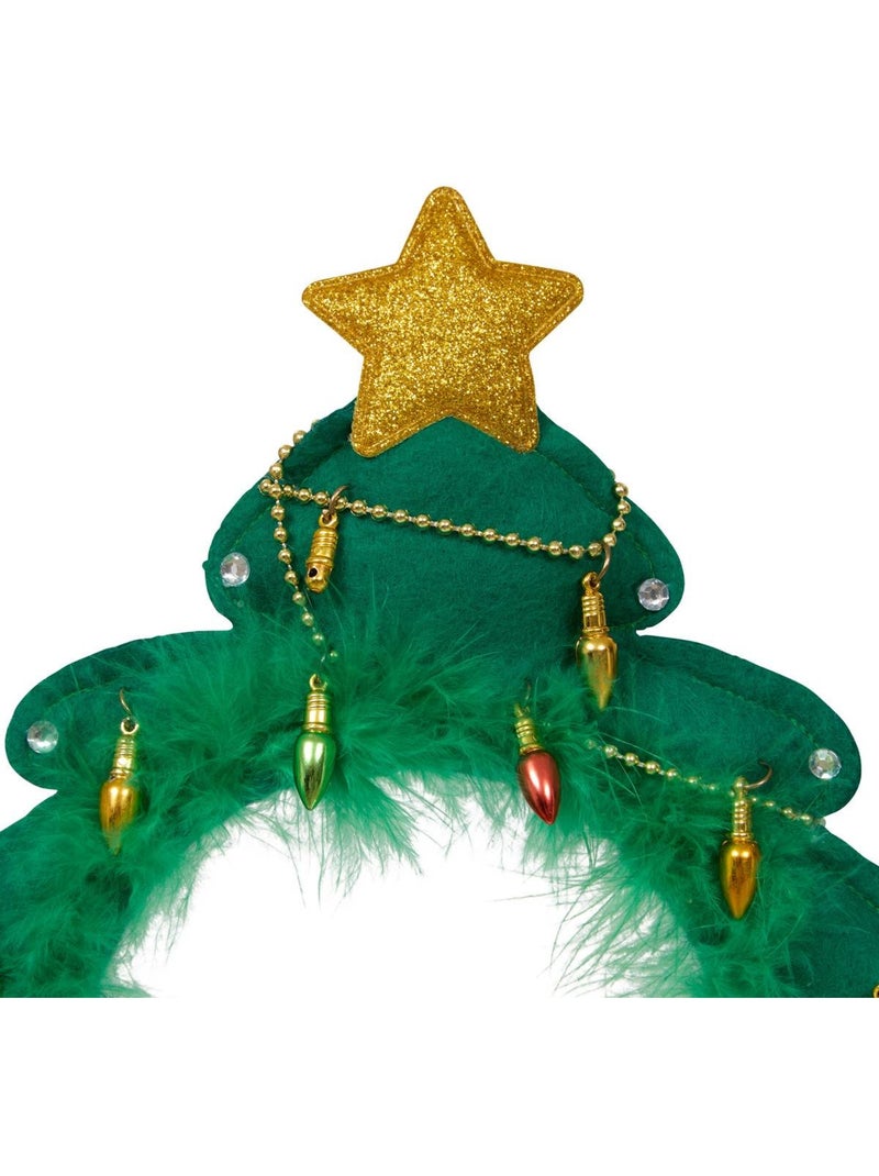 Serre-tête de noël adulte motif sapin Vert - Kiabi