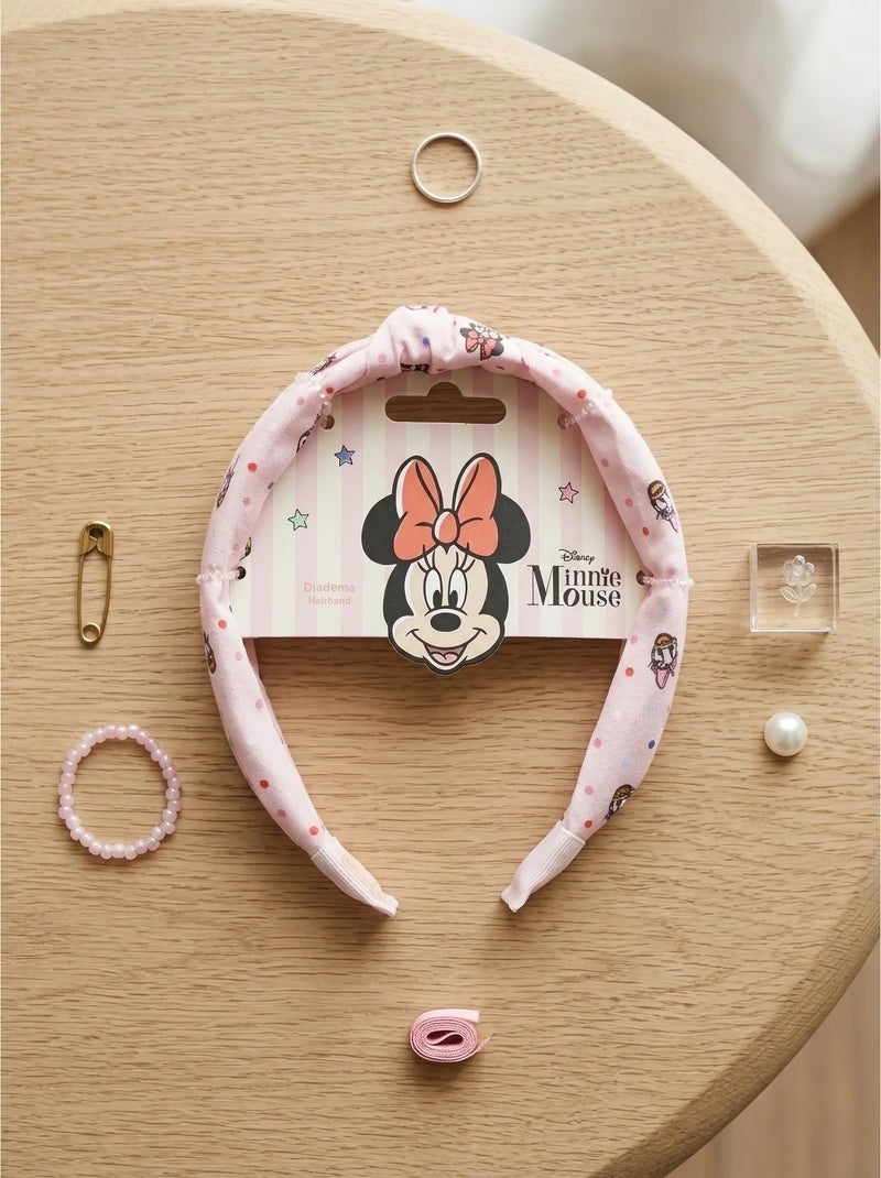 Serre-tête en bambou minnie mouse disney Rose - Kiabi