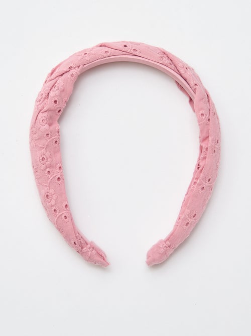 Serre-tête en broderie anglaise - Kiabi