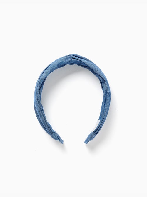 Serre-tête en jean avec nœud sur le dessus - Kiabi