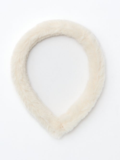 Serre-tête en maille peluche - Kiabi