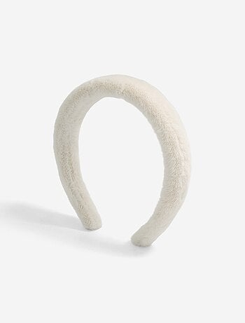 Serre-tête en maille poilue