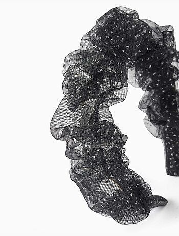 Serre-tête en tulle avec étoiles et lunes