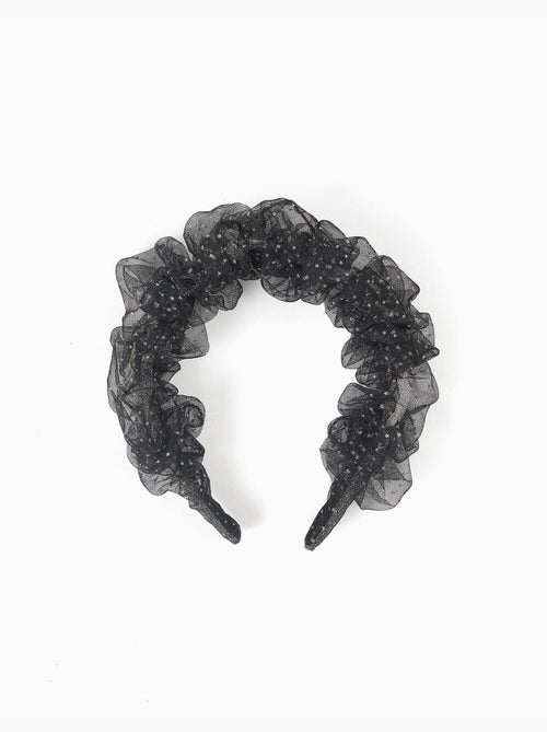 Serre-tête en tulle avec étoiles et lunes - Kiabi