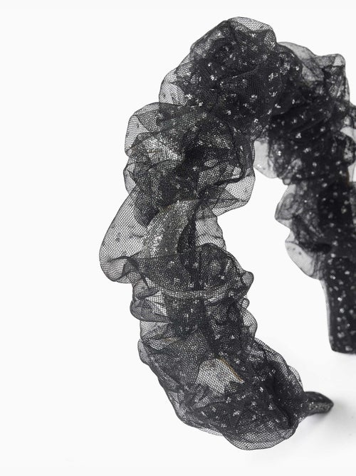 Serre-tête en tulle avec étoiles et lunes - Kiabi