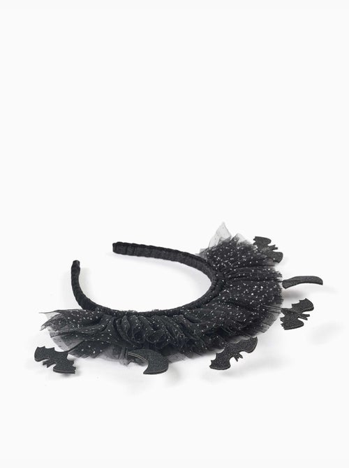 Serre-tête en tulle avec lunes et chauves-souris - Kiabi
