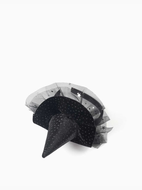 Serre-tête en velours avec chapeau de sorcière - Kiabi