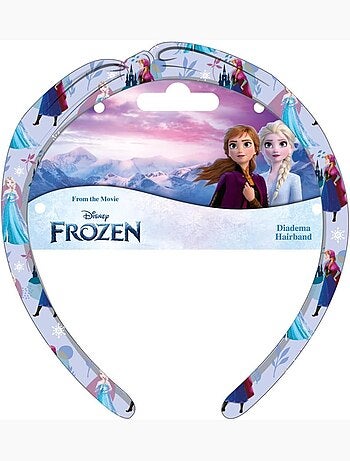 Serre-tête enfant Elsa & Anna La Reine des Neiges bleu ciel