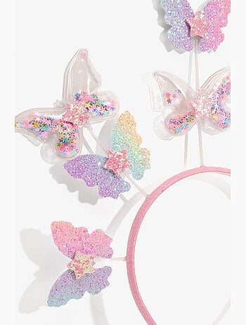 Serre-tête fille avec papillon penti