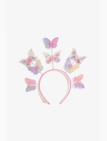 Serre-tête fille avec papillon penti