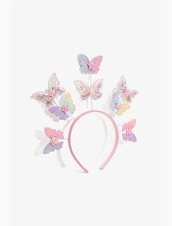 Serre-tête fille avec papillon penti