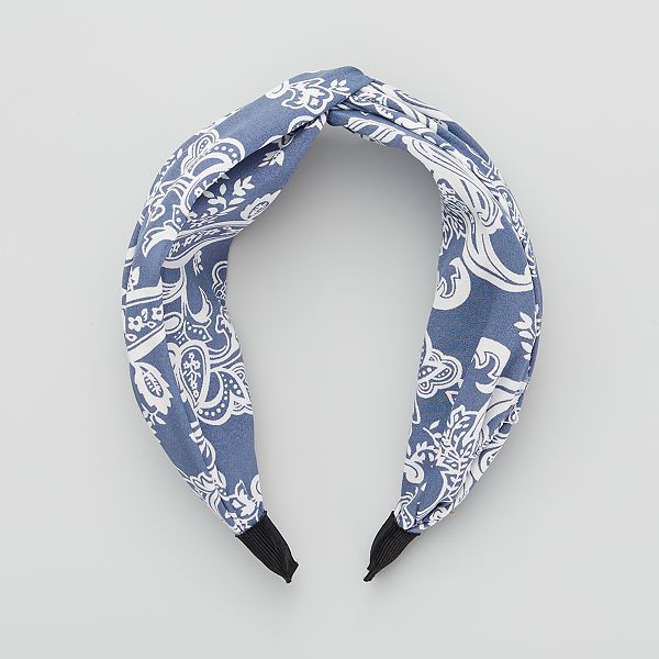 Serre Tete Imprime Bandana Femme Bleu Kiabi 5 00