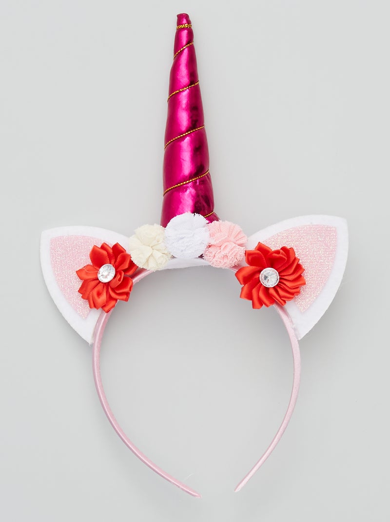Serre-tête 'licorne' rose - Kiabi