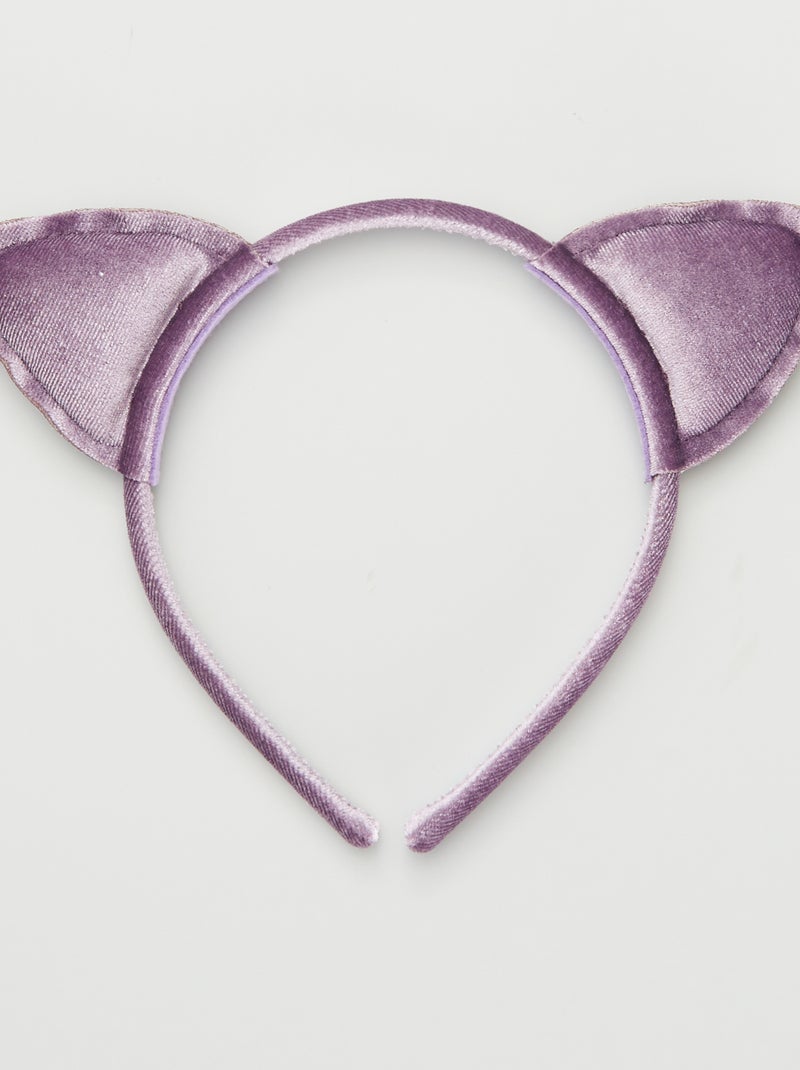 Serre-tête oreille de chat Violet - Kiabi