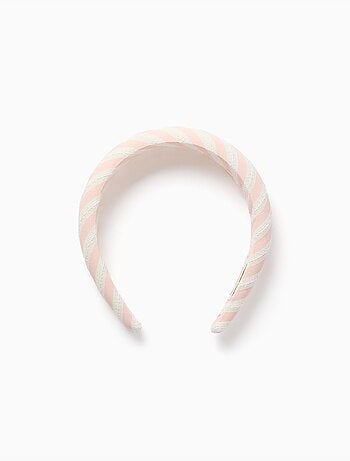 Serre-tête rembourré à rayures