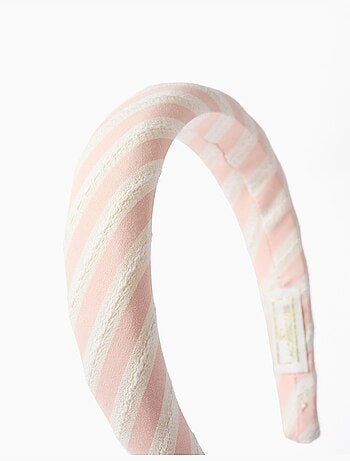 Serre-tête rembourré à rayures