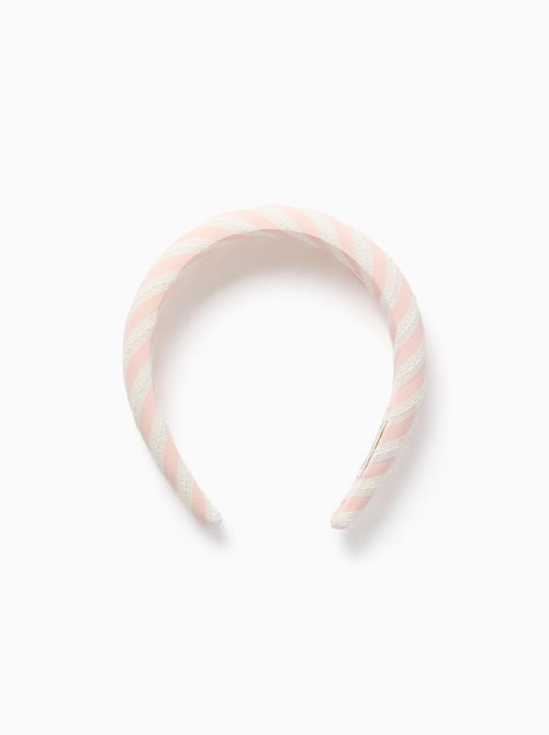 Serre-tête rembourré à rayures - Kiabi