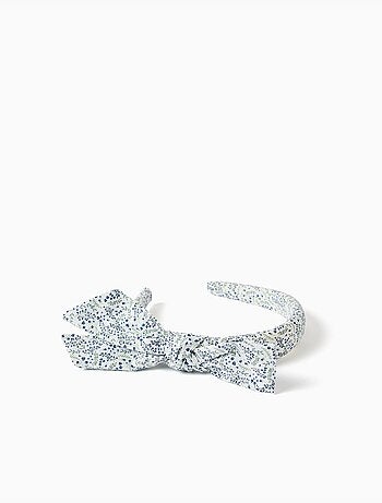 Serre-tête rembourré avec motif floral et nœud You&Me