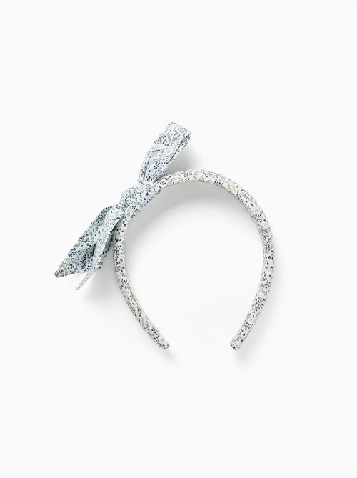 Serre-tête rembourré avec motif floral et nœud You&Me - Kiabi