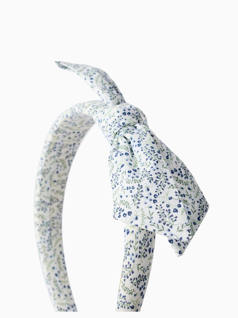 Serre-tête rembourré avec motif floral et nœud You&Me Beige clair - Kiabi