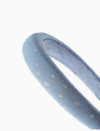 Serre-tête rembourré en tulle avec lurex