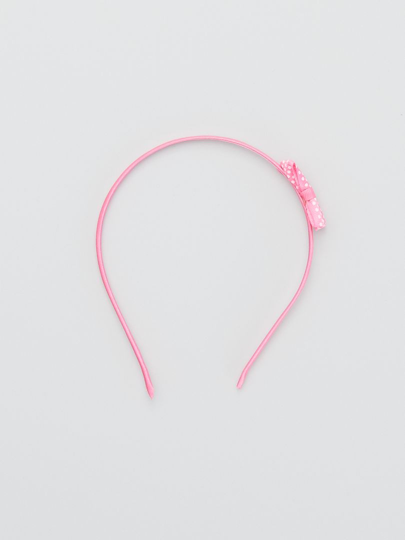 Bandeau élastique à noeud - rose - Kiabi - 0.75€