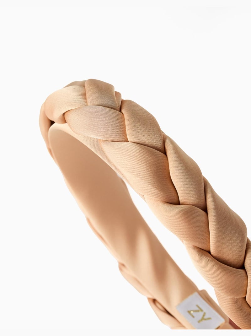 Serre-tête torsadé en satin Doré/or - Kiabi