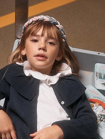 Serre-tête tressé à carreaux B&S