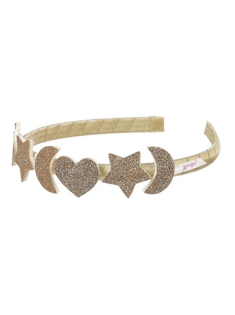 Serre-tête Warda étoile-lune-coeur Beige - Kiabi