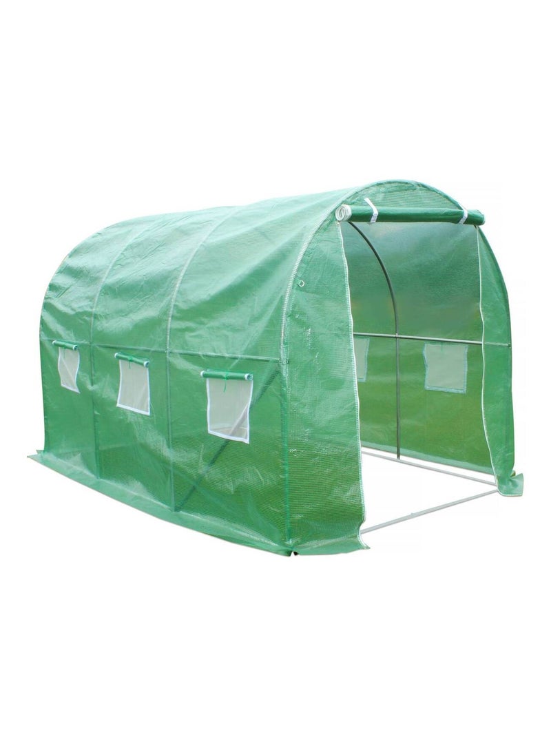 SERRE TUNNEL DE JARDIN ALTHEA - 6M² - 3 X 2 X 2 M Vert - Kiabi