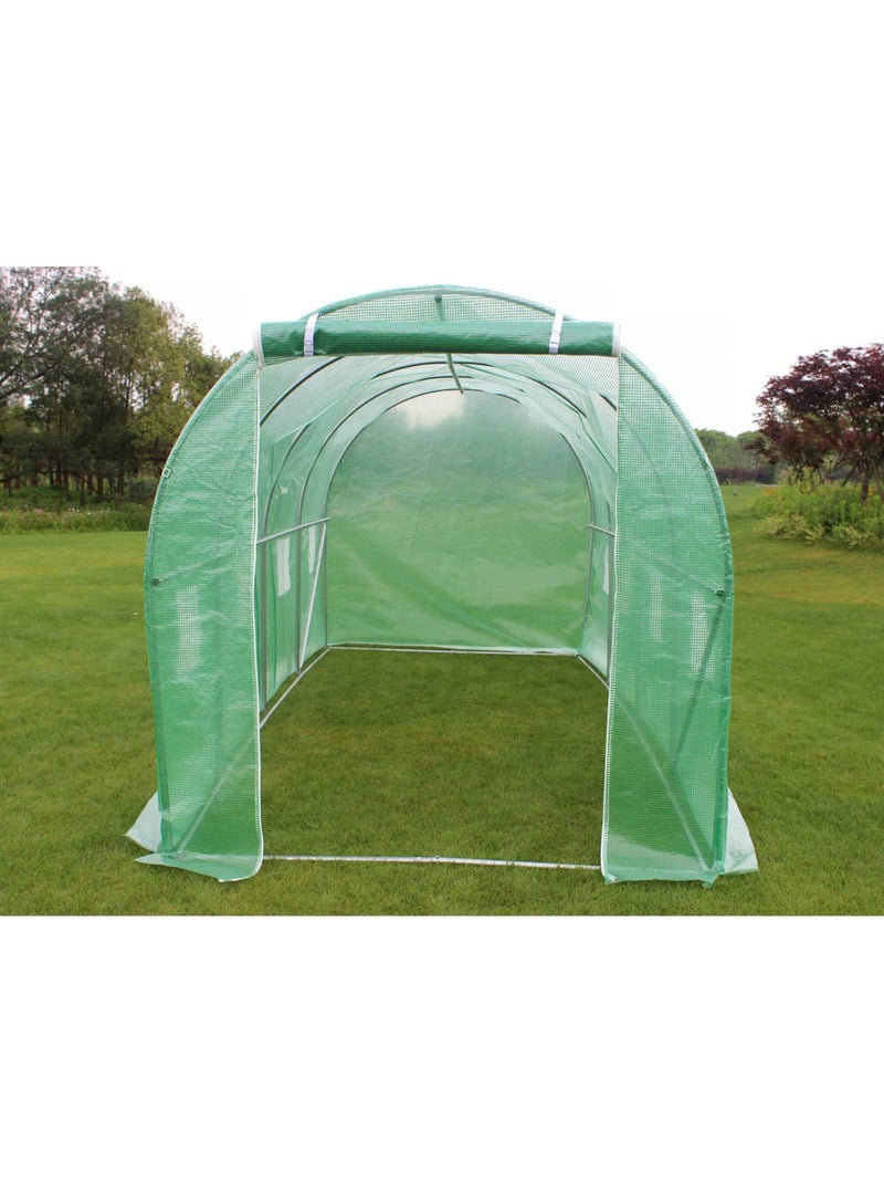 SERRE TUNNEL DE JARDIN ALTHEA - 9M² - 4.5 X 2 X 2 Vert - Kiabi